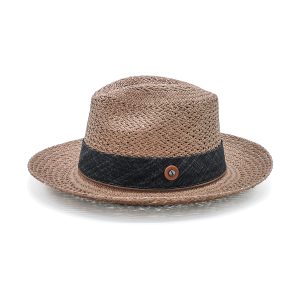 Doria Denim Patterned Panama Hat