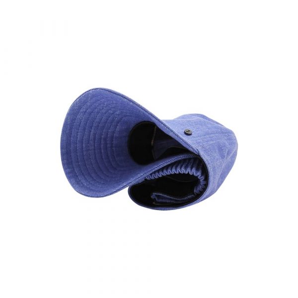 Purple periwinkle unstructured and roll-up baseball cap