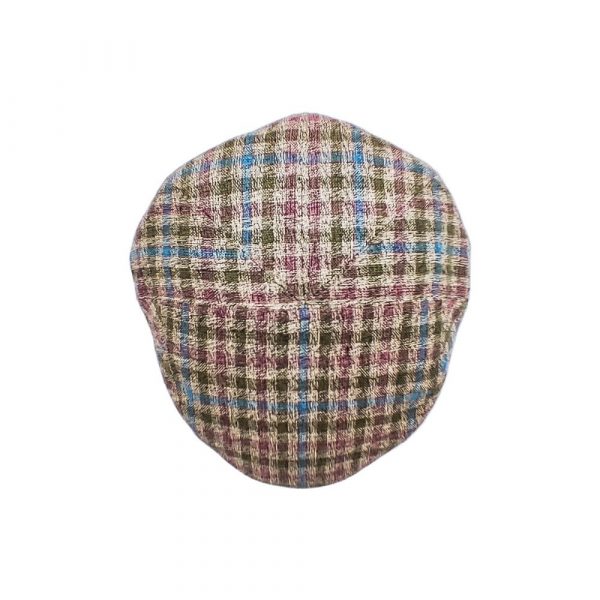 Men's Summer Hat Multicolored Checkered Pattern