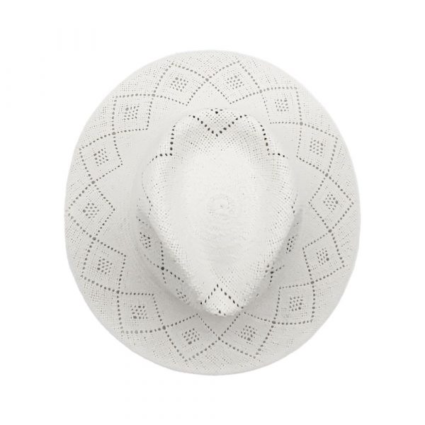 Women's Drop Hat Elegant White Braided Paper Lace