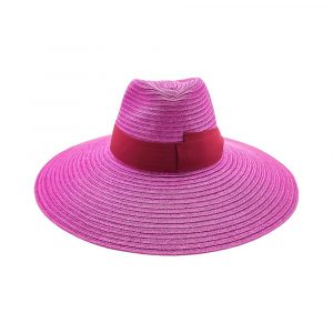 Drop Hat Wide-brimmed Purple Hemp Braided Summer 2024