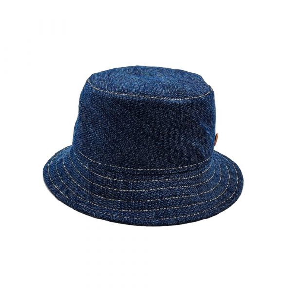 Cappello Bucket Estivo Denim Vintage Blu Scuro Doria 2024