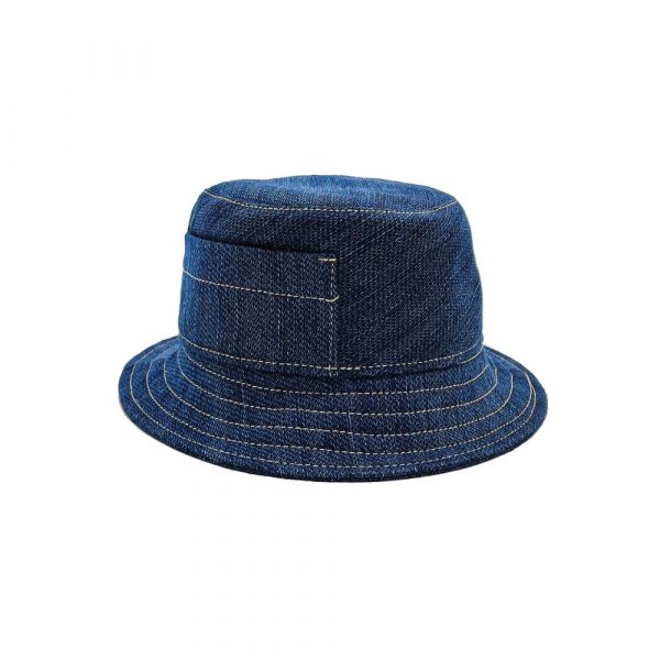 Bucket Hat Vintage Denim Dark Blue Unisex 2024