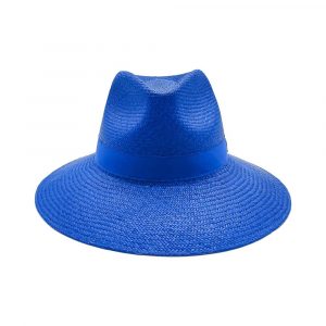 Panama Hat Blue Women's Elegant Summer 2024