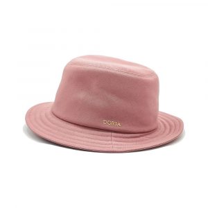 Drop Hat in Organic Cotton Fabric Pink Doria